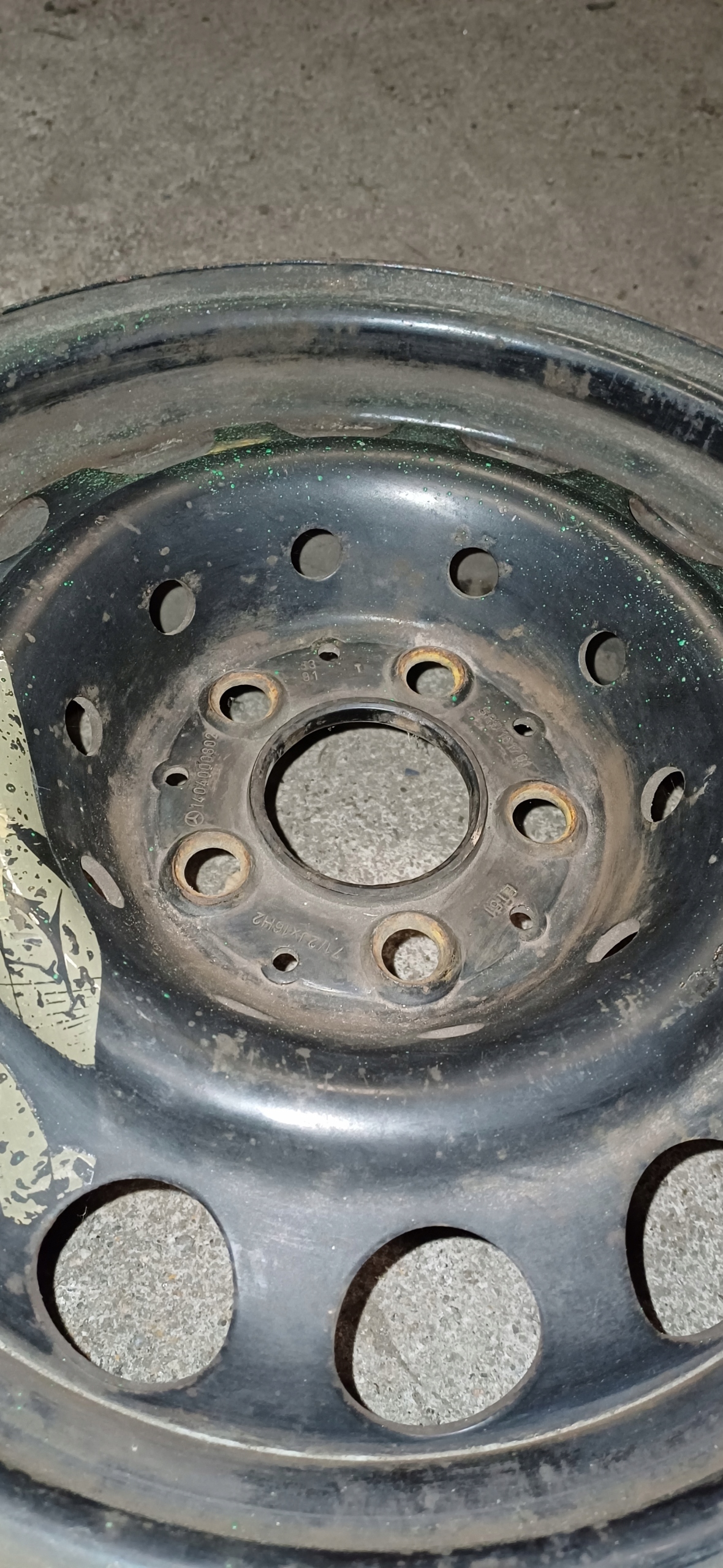 MERCEDES w140 c140 disk oceľový 5X112 7.5 ET51 R16