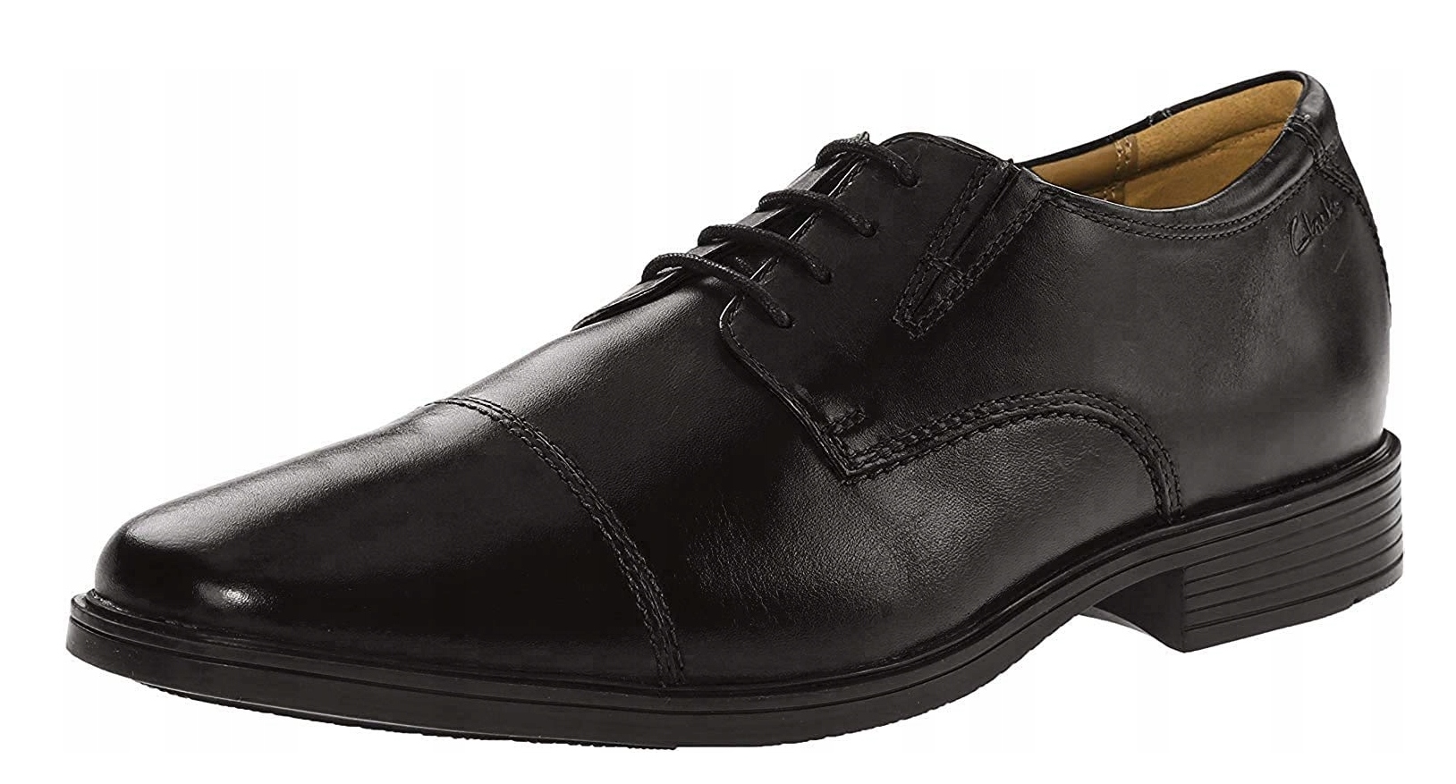 Clarks Kožené Polobotky Černé Elegantní Šněrovací 49,5 6DA