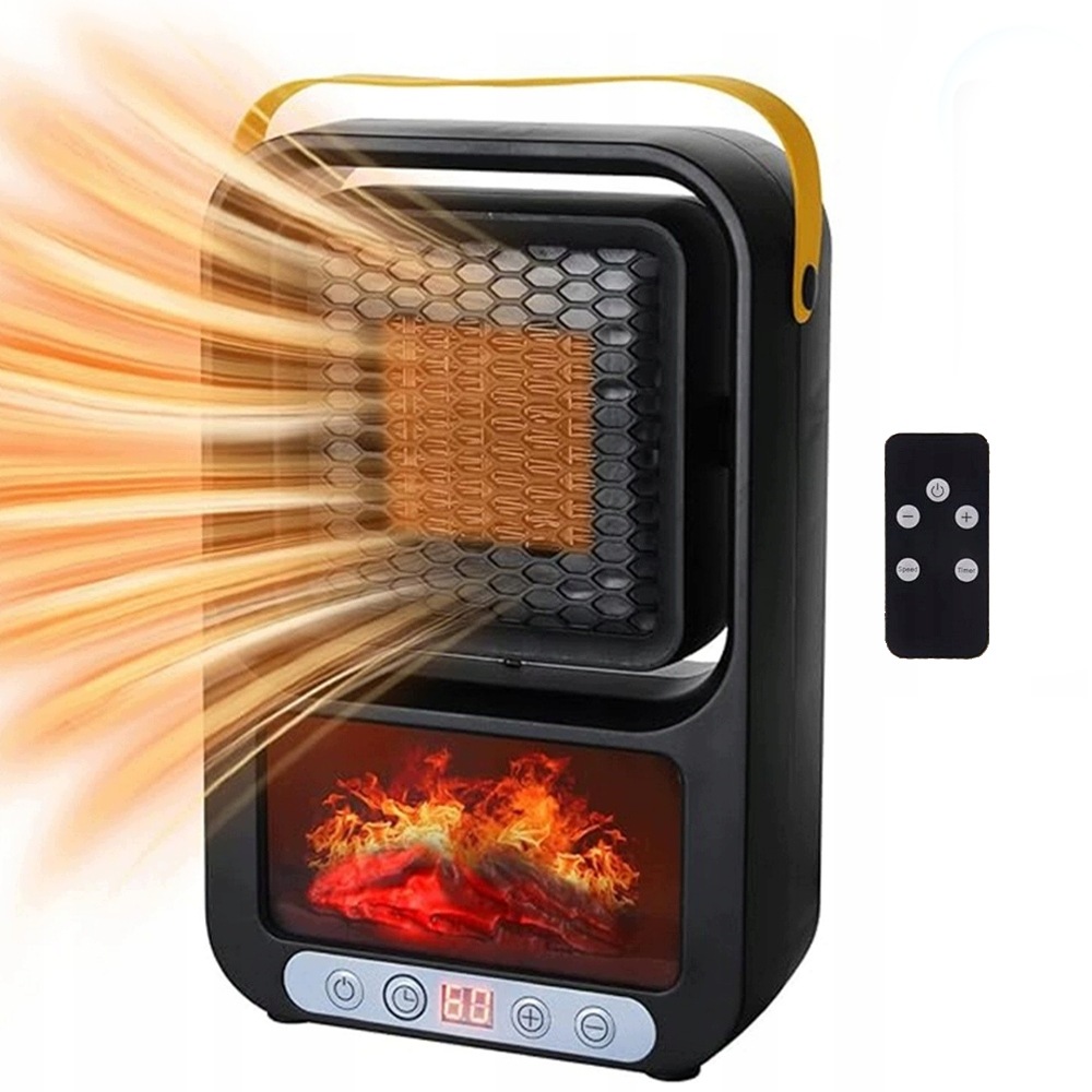 Elektrický Ohřívač S Dálkovým Ovládáním, Dům, Kancelář, Koupelna, Silný Led Krb