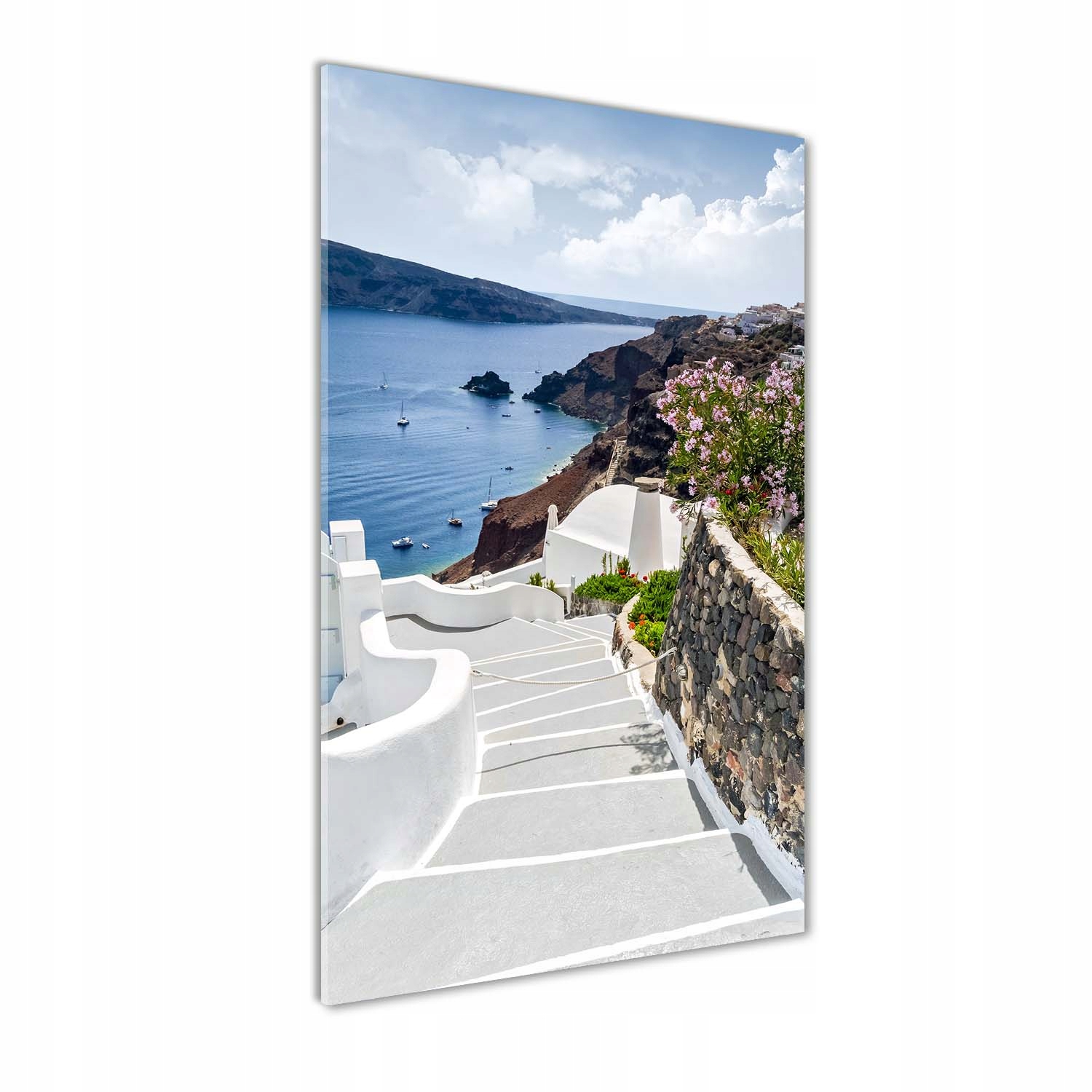 

Foto obraz szklany pionowy Santorini Grecja 60x120