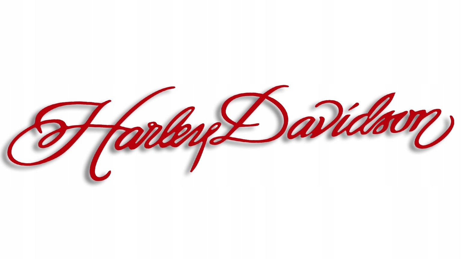 

Wycinana naklejka Harley Davidson czerwona