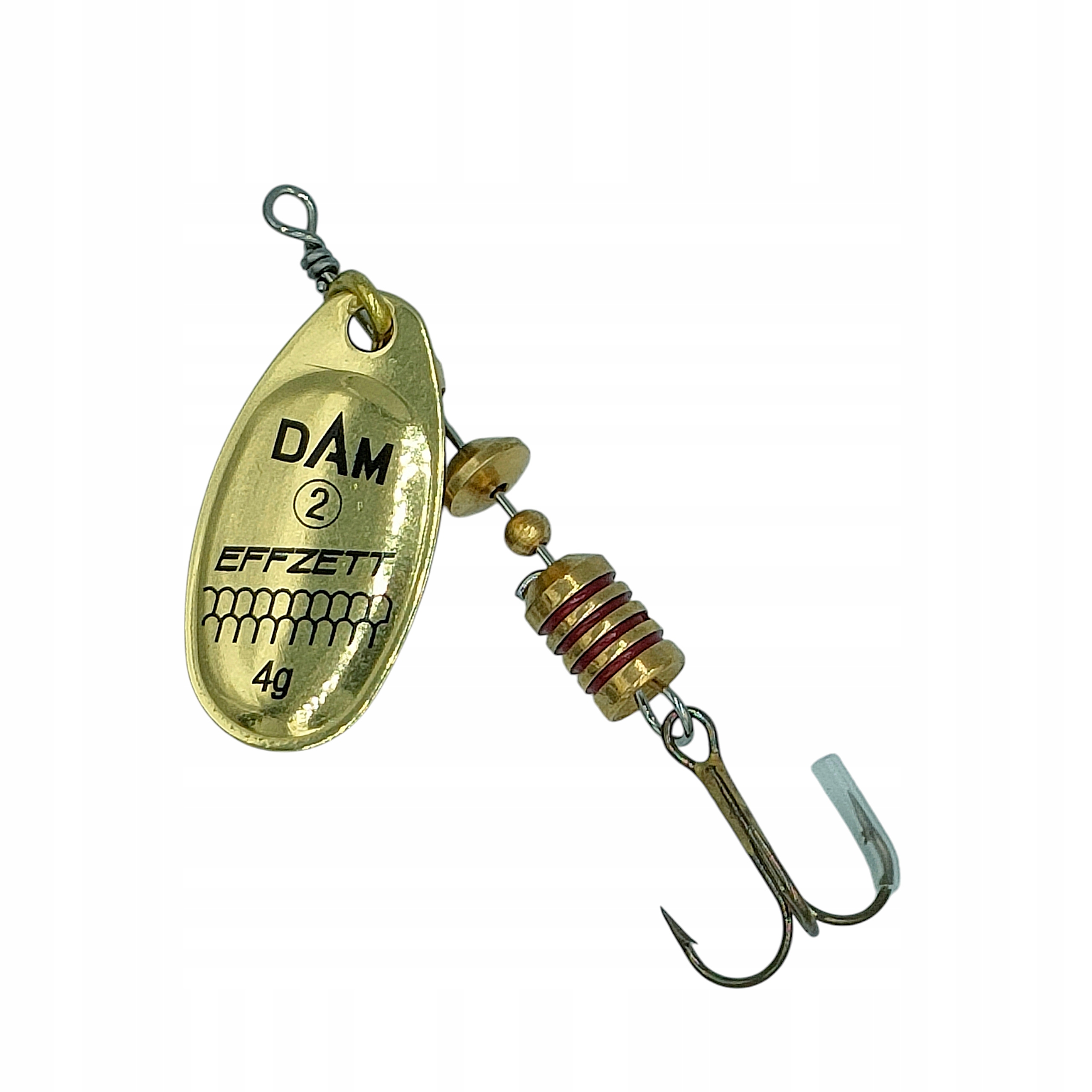 Obrotówka Dam Effzett Standard Spinner rozmiar 2 Gold na okonie