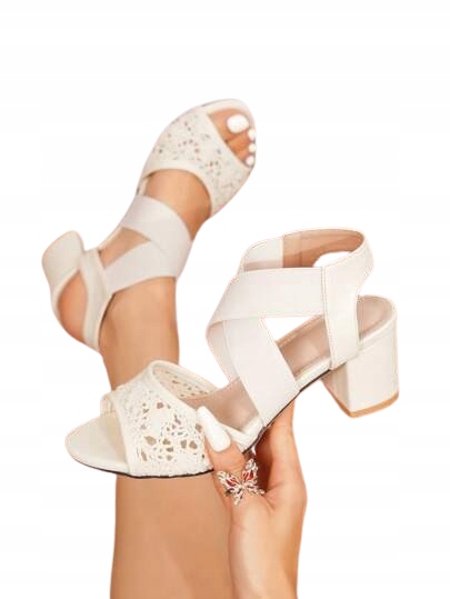 Shein Béžové Sandály Na Podpatku Pro Ženy Na Léto 39 1 Db