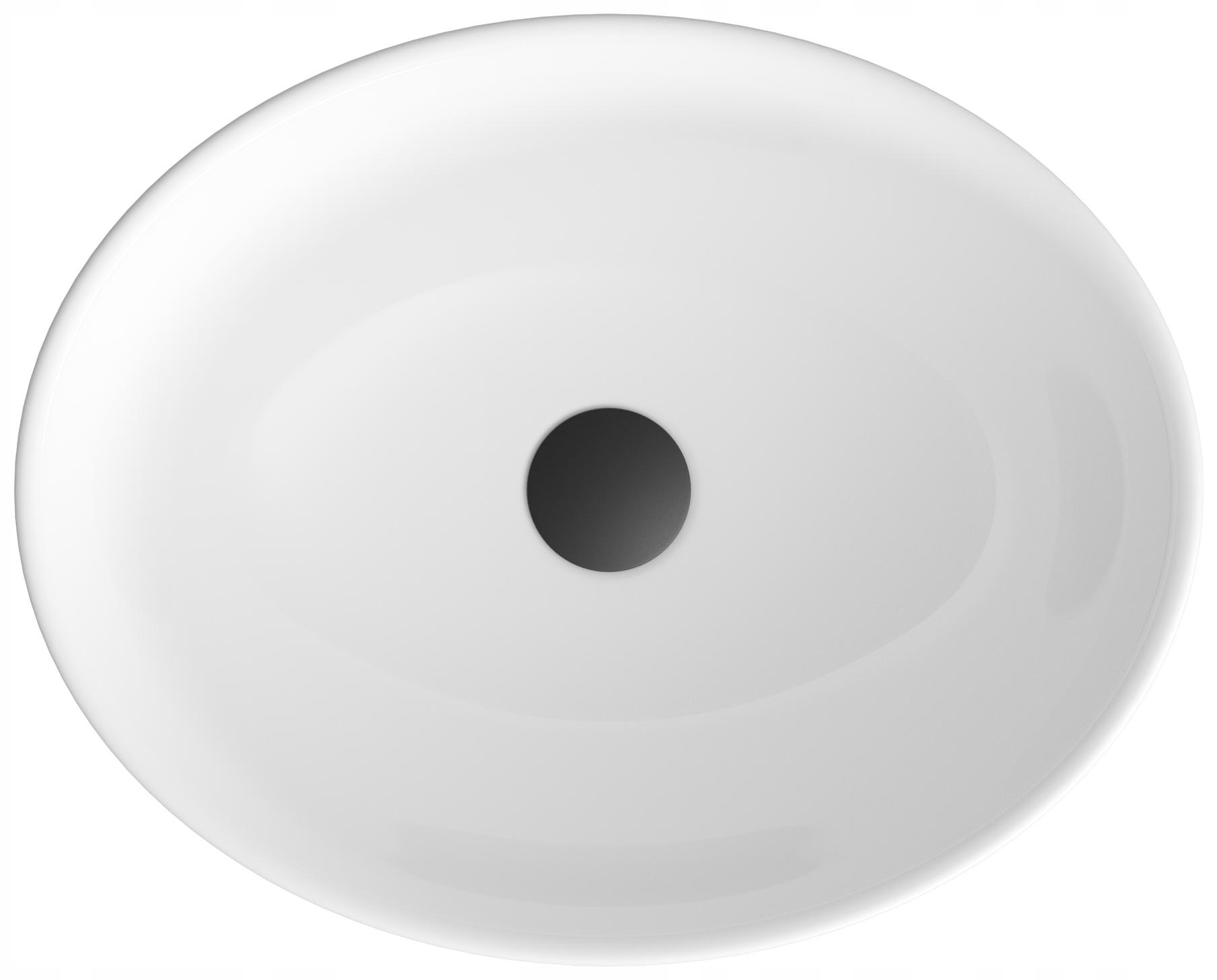 Umývadlo Na Dosku Biele Keramické Oválne Vysoké Do Kúpeľne Tono