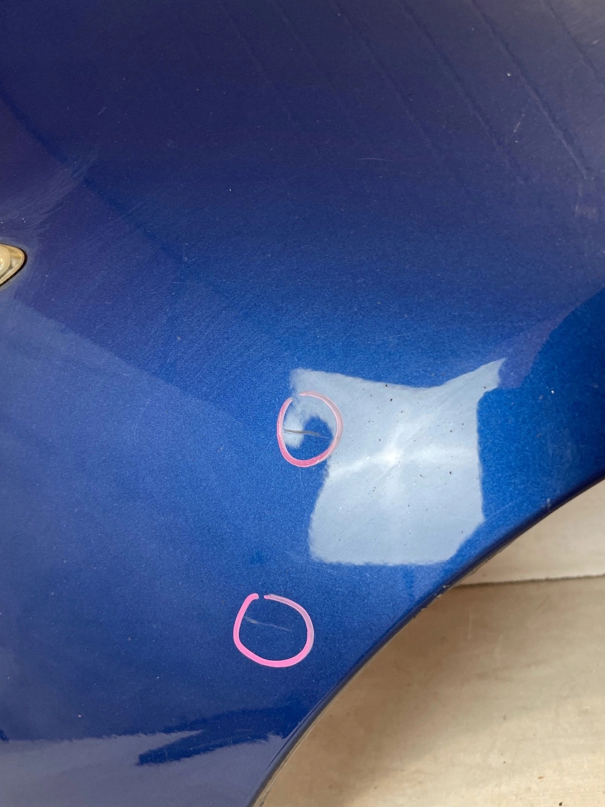 fender front front right BMW 3 E90 E91 LCI Lift Lemans Blau