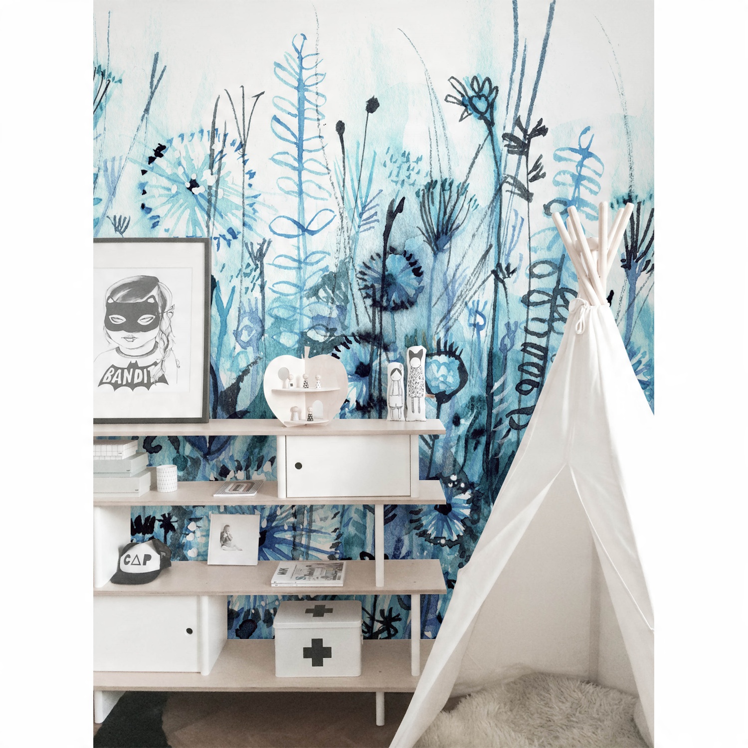 

Flizelina tapeta Dmuchawce latawce wiatr 254x184cm
