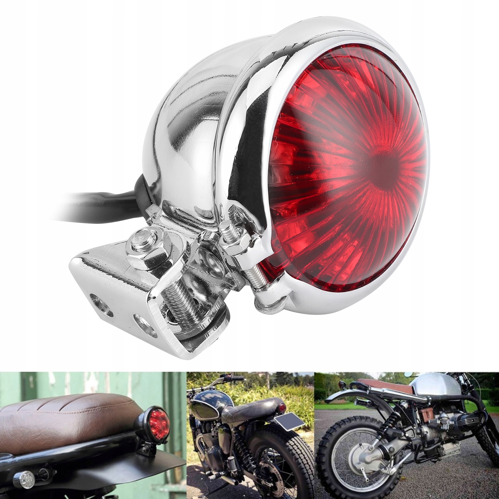LAMPA TYŁ TYLNA UNIWERSALNA MOTOCYKL LED 12 V Producent inny