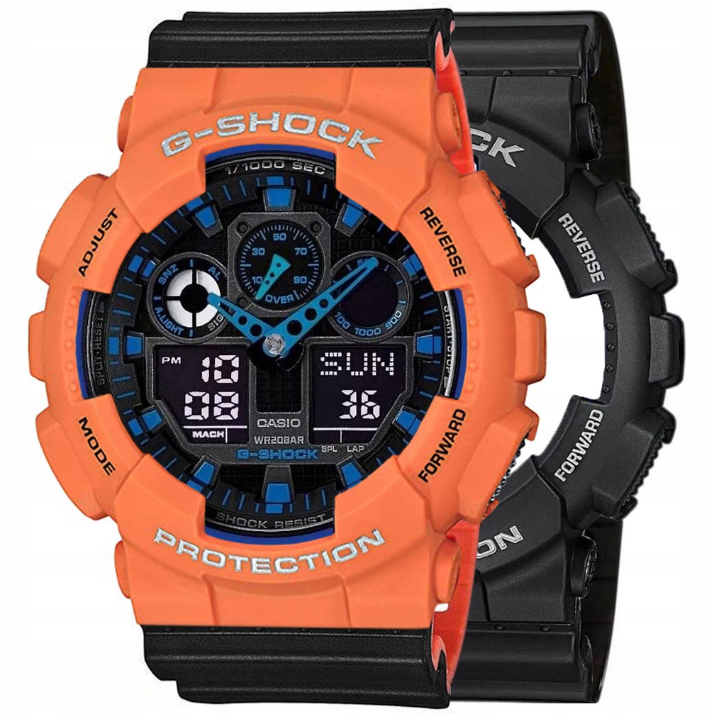 Hodinky Casio G-Shock Set GA-100-1A2ER Bezel 10589006 Řemínek 10577142 20