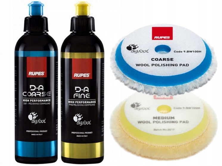 RUPES DA COARSE FINE - ZESTAW PAST POLERSKICH