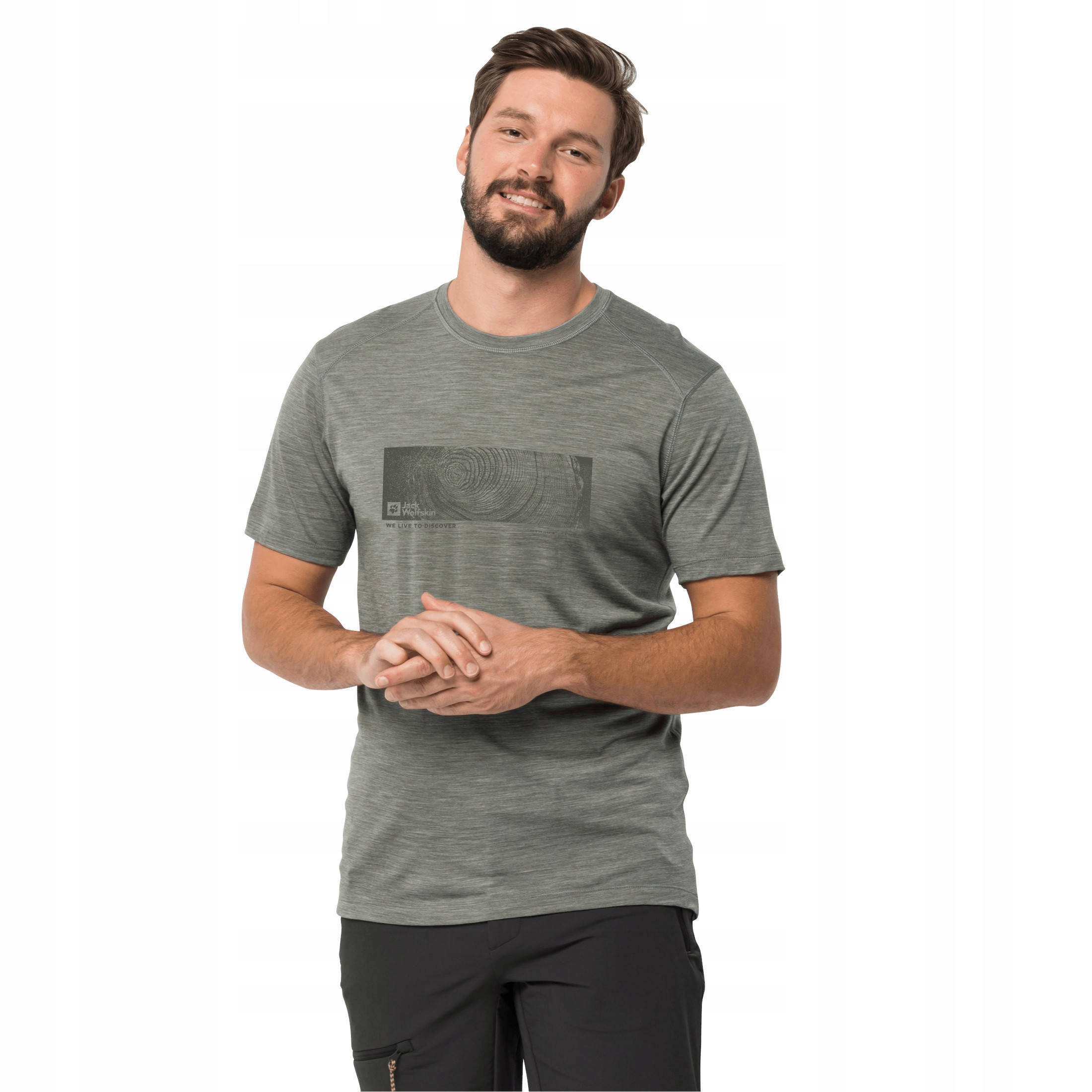 Koszulka z wełną merino Kammweg Graphic S/s Men 2XL
