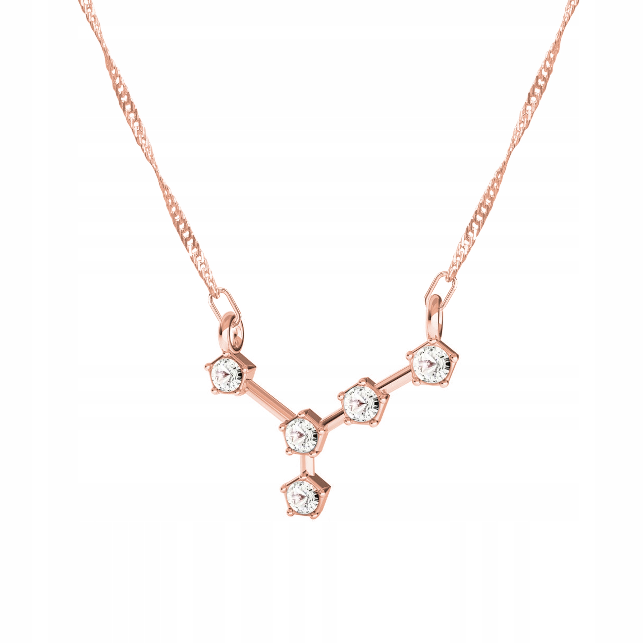 Řetízek zlatý náhrdelník Znamení Zvěrokruhu Rak 925