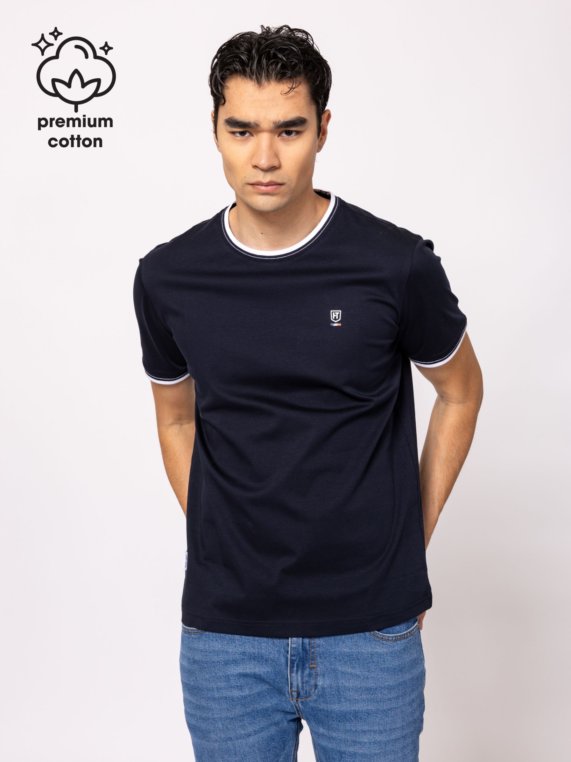 Heavy Tools Pánské Tričko Tričko Milson Navy Tmavě Modré XL