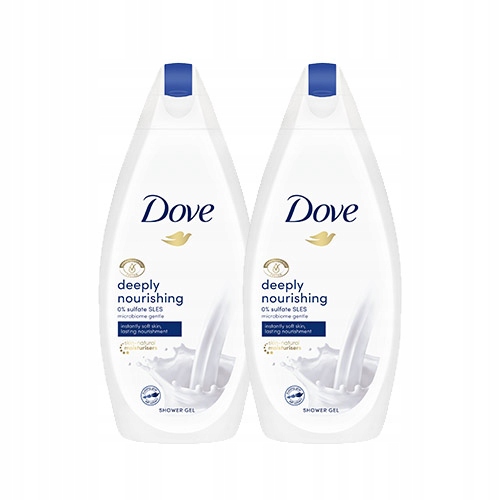 Promocja Dove Deeply Nourishing żel pod prysznic 2 x 500 ml wyprzedaż przecena