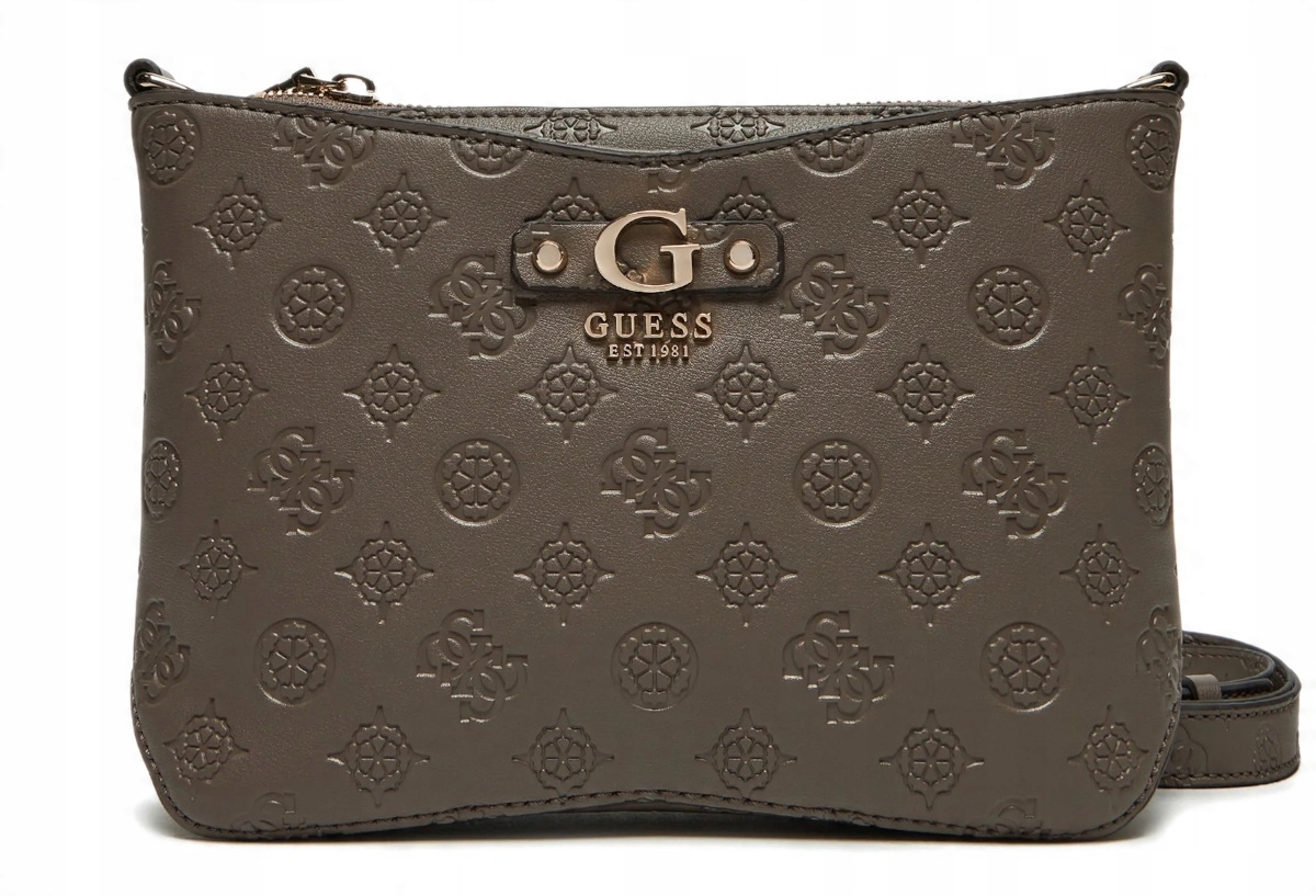 Logovaná Dámská Kabelka Přes Rameno Hnědá Kabelka Přes Rameno Crossbody Módní Guess