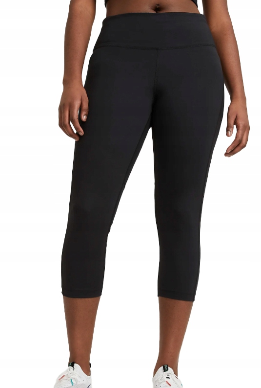 Legíny Nike Running Swoosh Tight Fit Mid Rise Crop Plus Size DB4451010 2X