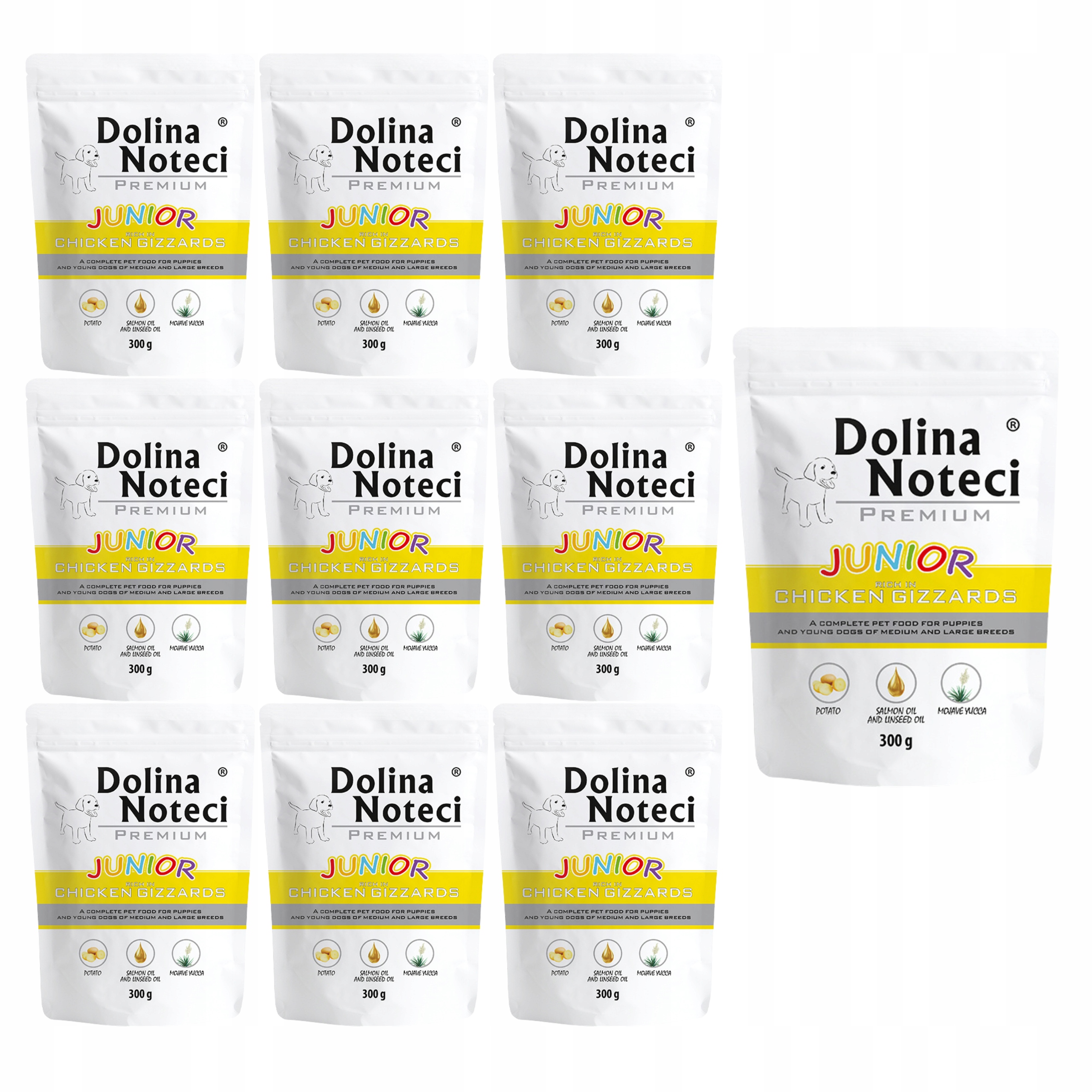 Levně Dolina Noteci Junior krmivo pro psy žaludky 10 x 300 g