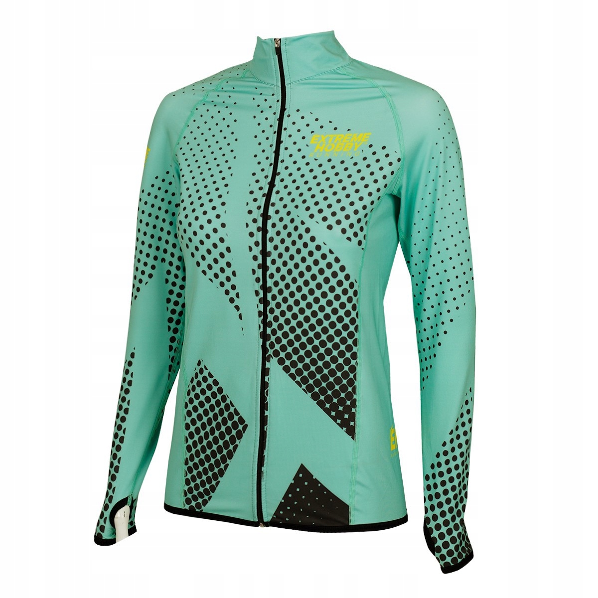 Bluza długa biegowa damska Halftone Miętowy Xs Extreme Hobby