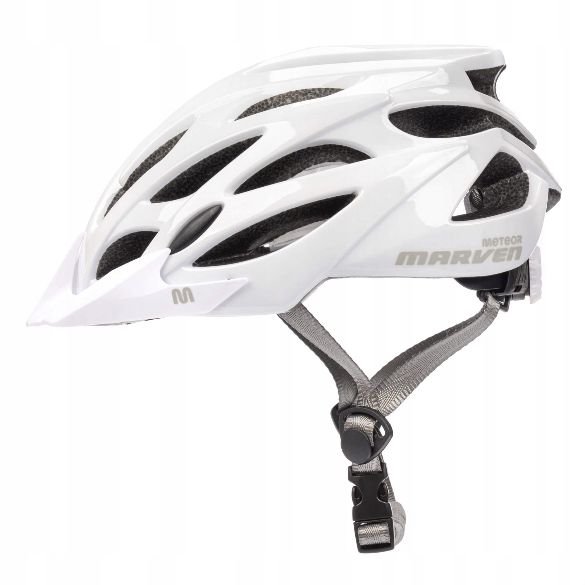 Kask Rowerowy Regulowany Meteor Marven S 52-56cm siatka otwory wentylacyjne