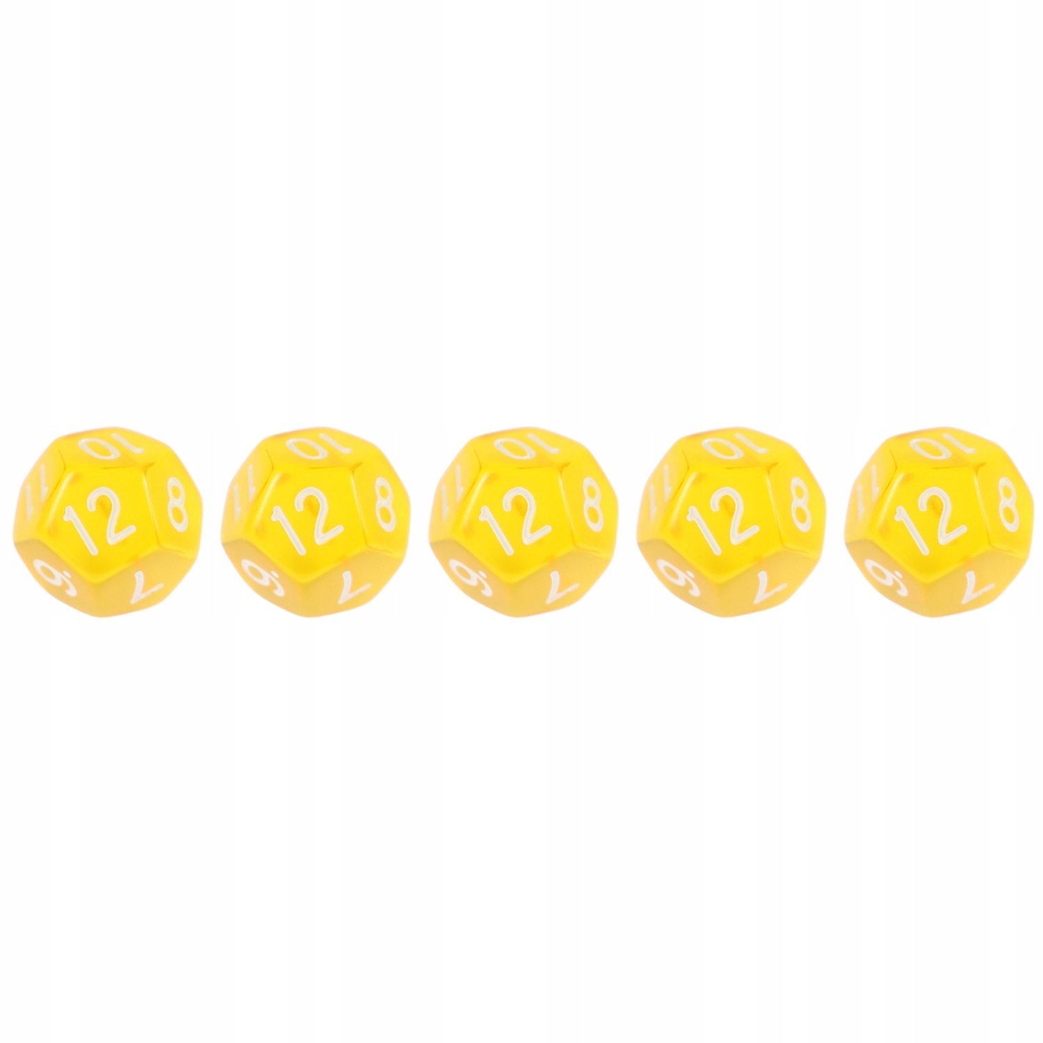 ZESTAW 5 KOSTEK K12 RPG ZŁOTY SZLAK KOŚĆ DWUNASTOŚCIENNA