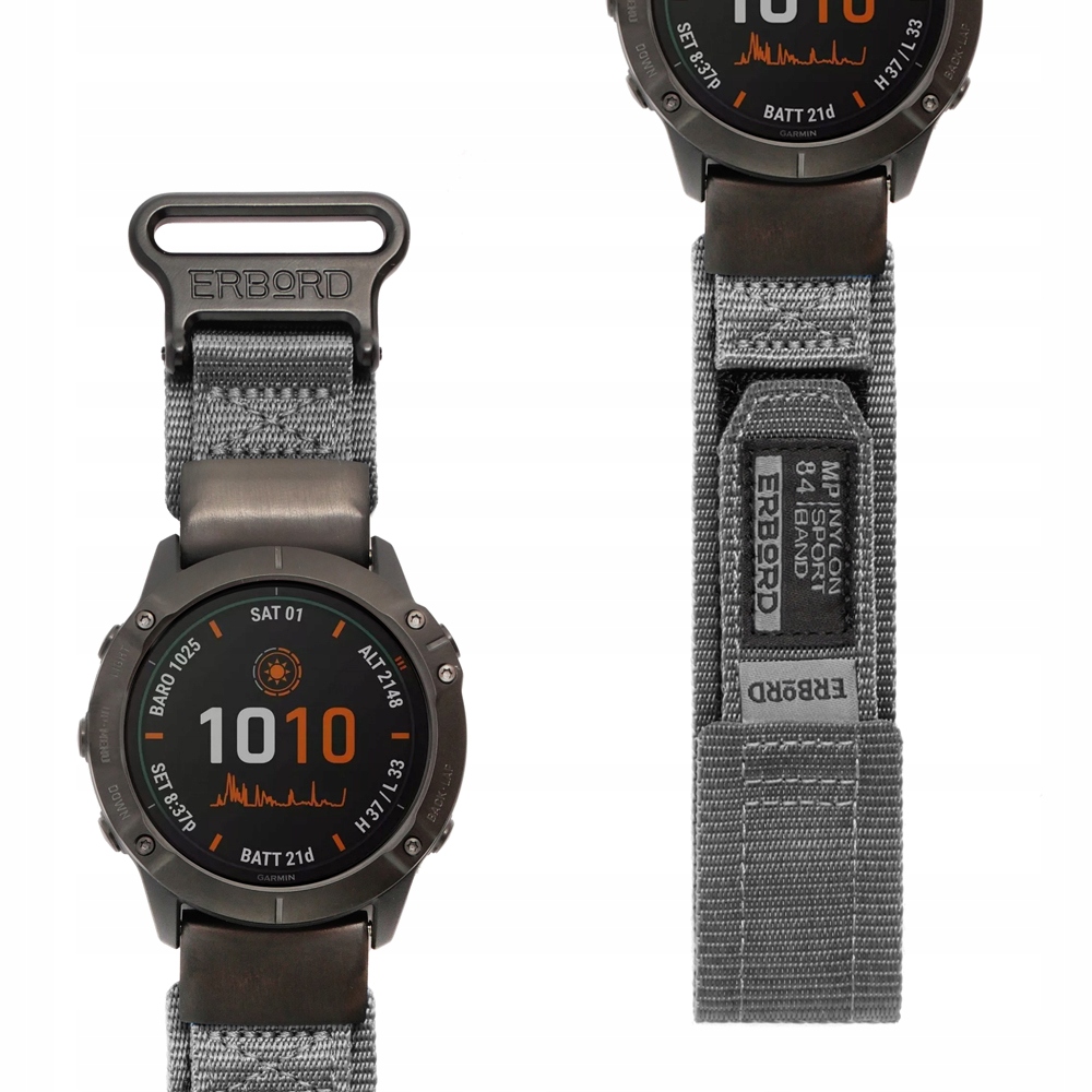 NYLONOV EM NEK erbord QUICKFIT PRO GARMIN FENIX 5X 6X PRO 7X