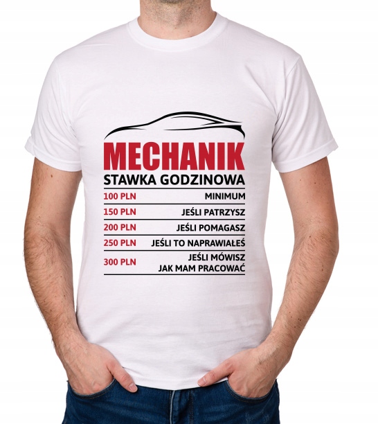 

koszulka Mechanik stawka godzinowa prezent