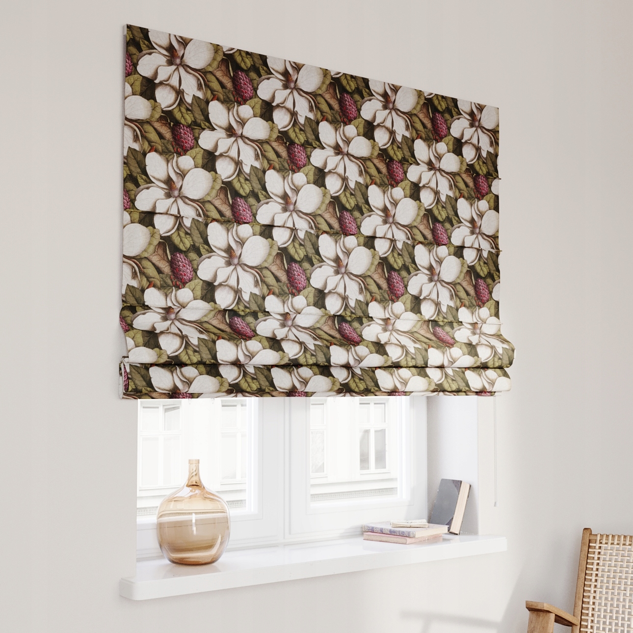 Hotová rímska roleta Capri 100 x 170 cm zelená