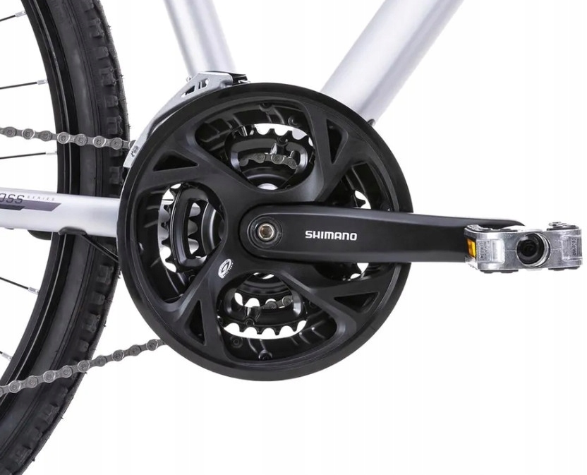 Romet Orkan 4D srebrno/fioletowy 2023 Hamulce tarczowe hydrauliczne