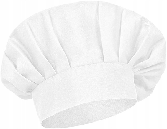 Kuchárska čiapka šéfkuchára biela