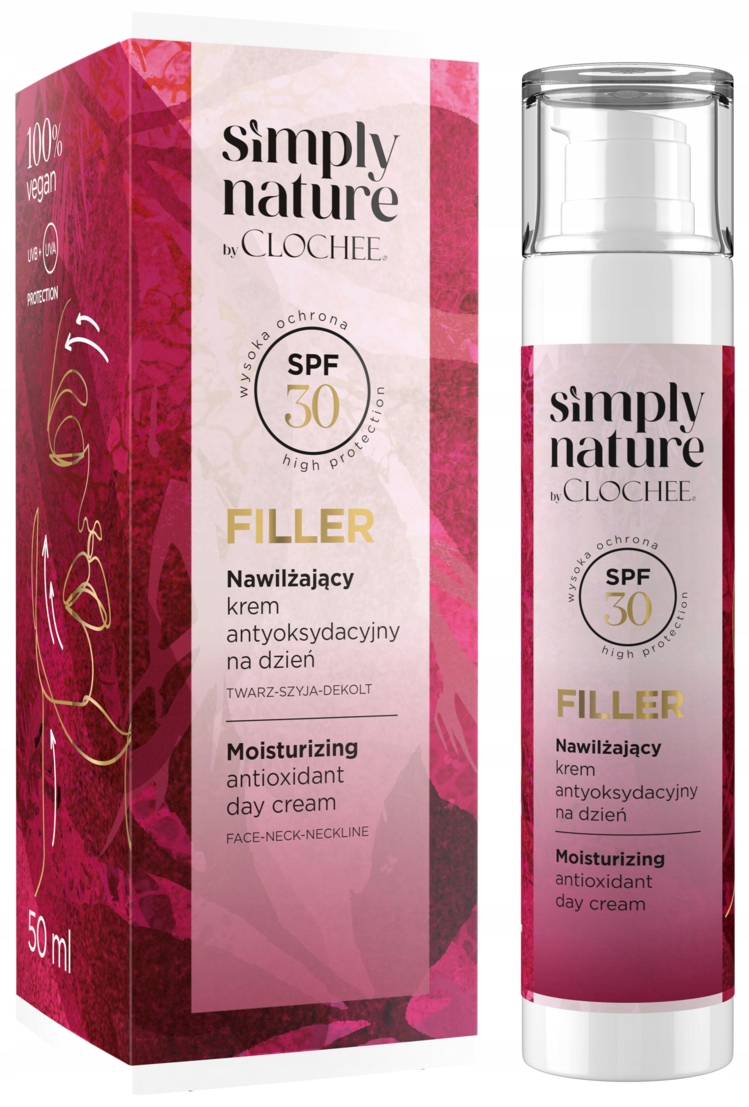 Clochee Simply Nature Hydratační antioxidační denní krém SPF30 50 ml