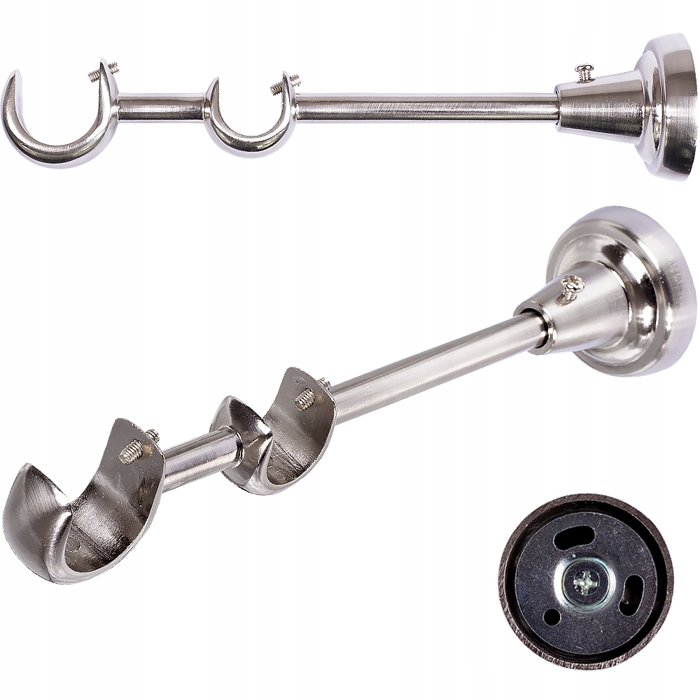 

Wspornik Uchwyt Podwójny 25+19 Karnisz Stal Nierdz