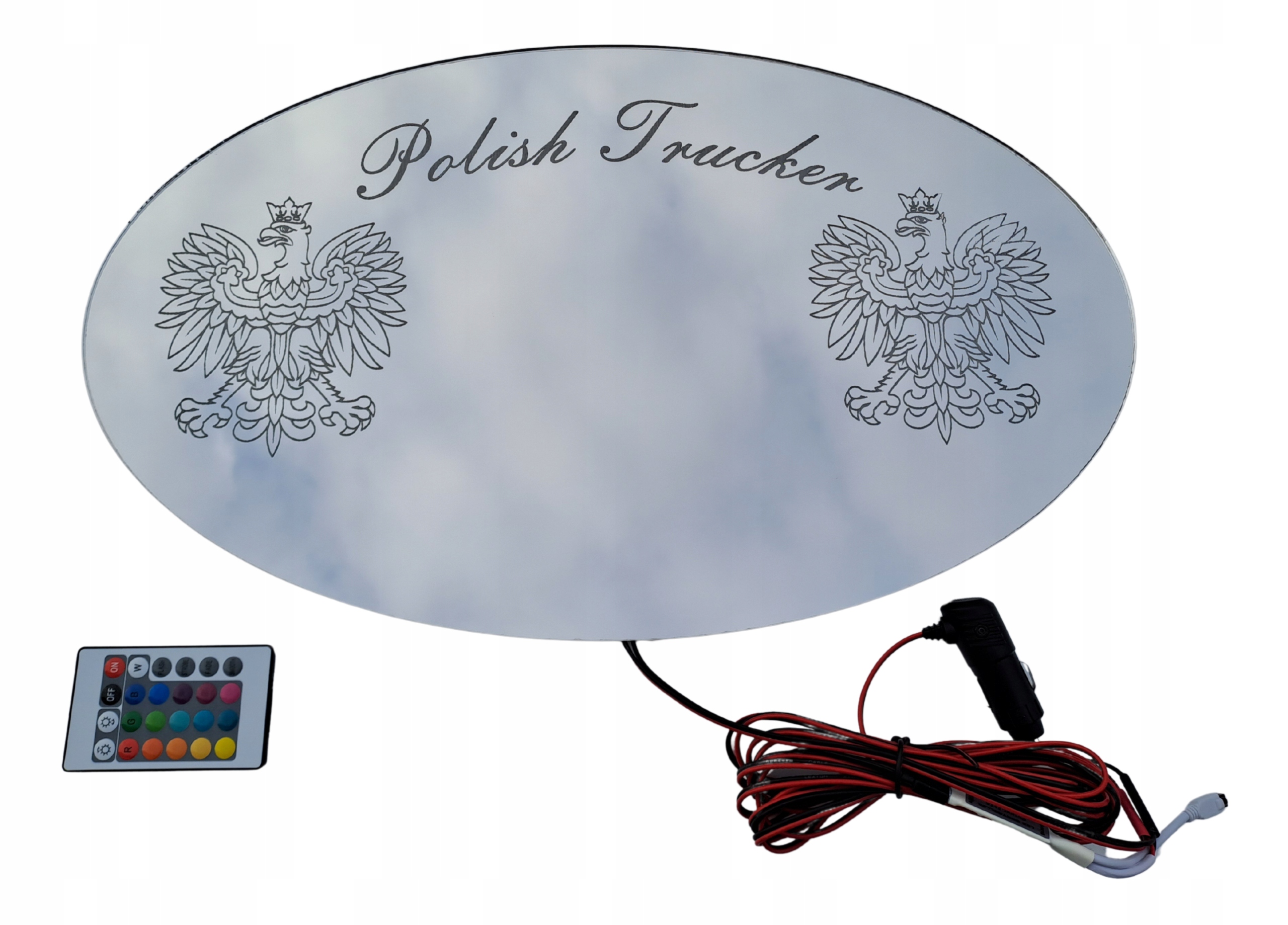 Led zrkadlo Rgb Polish Trucker Určené Pre: Man Daf Scania Volvo Tir 12v