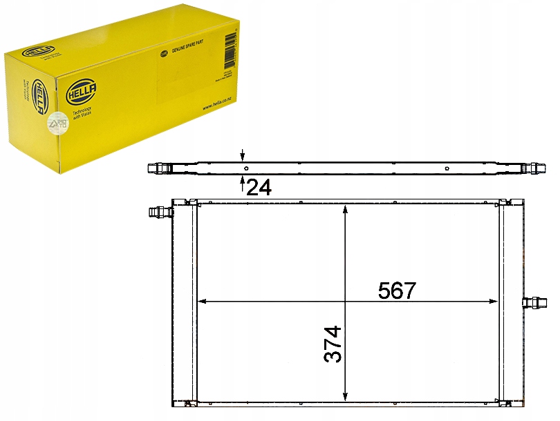 HELLA INTERCOOLER HELLA LR012759 PCC500380 PCC5006