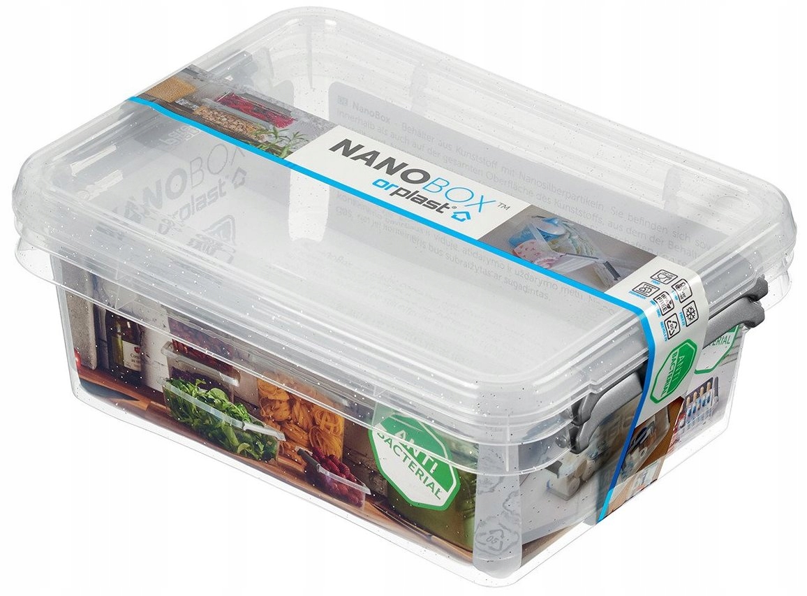 

2 x Pojemniki Do Żywności Antybakteryjne 1,15