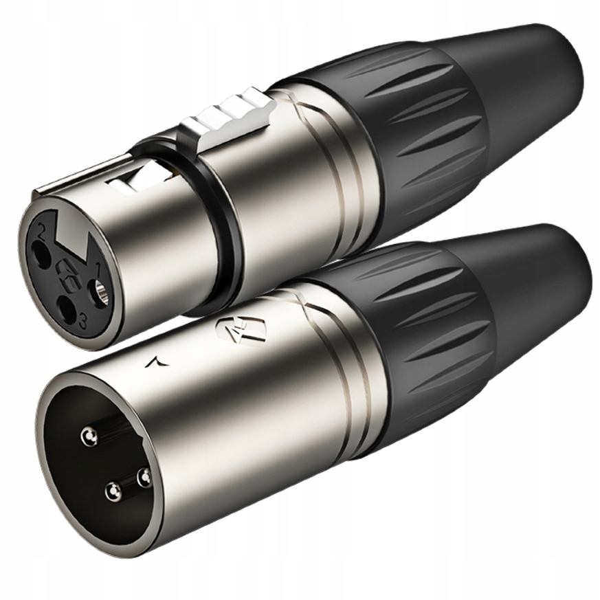 Wtyki Xlr Zestaw Komplet Wtyk Xlr Męski Żeński Canon 2 Sztuki Roxtone XP3FM