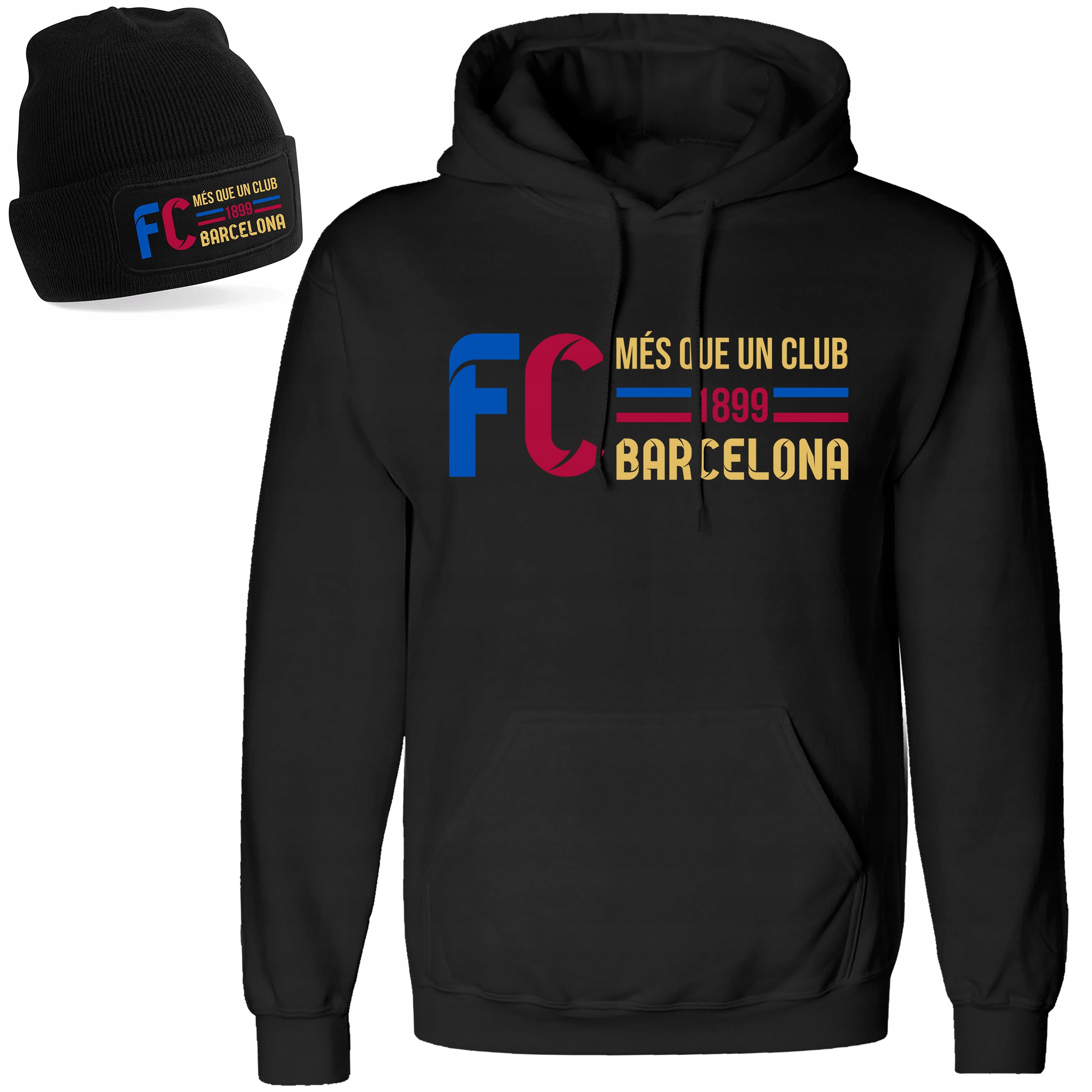

Bluza Z Kapturem Barca Barcelona Fcb M Czapka