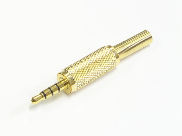 Wtyk jack - 3,5 mm - stereo 4-polowy