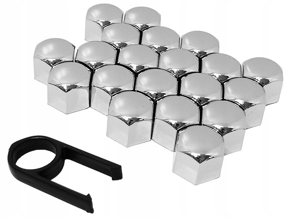 

20x Nakładki Nasadki Na Śruby Felg Kół 17MM Chrom