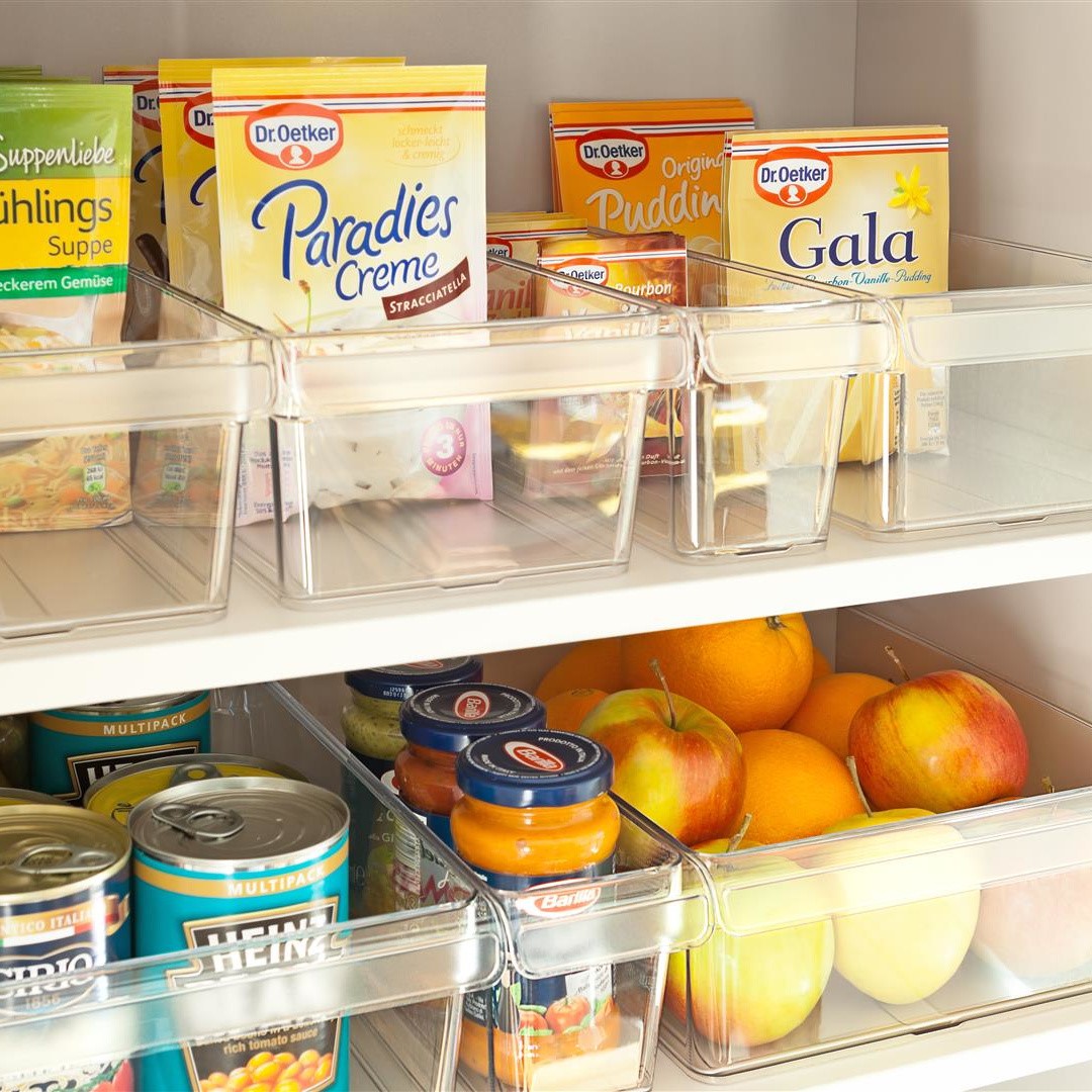 Organizery do lodówki na żywność Rotho Loft 2x1,6l Kolor przezroczysty