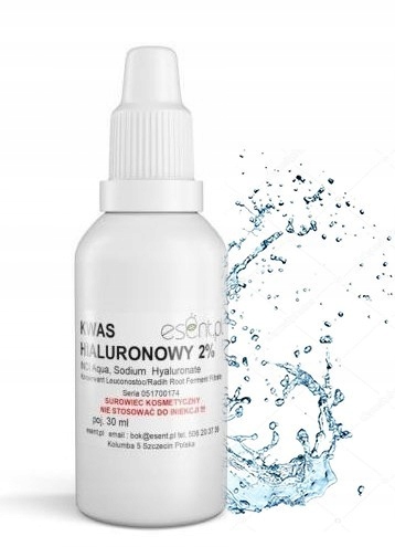 

Kwas Hialuronowy 2% biozgodny skóra włosy 30ml