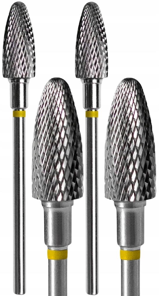 2 ks Fréza ze slinutého karbidu Kulatý Žlutý Průměr 6 mm Staleks