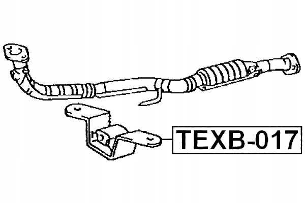 UCHWYT TŁUMIKA TOYOTA CALDINA AT191.CT19 ET196 ST19 1992.11-2002.06 Producent części Febest