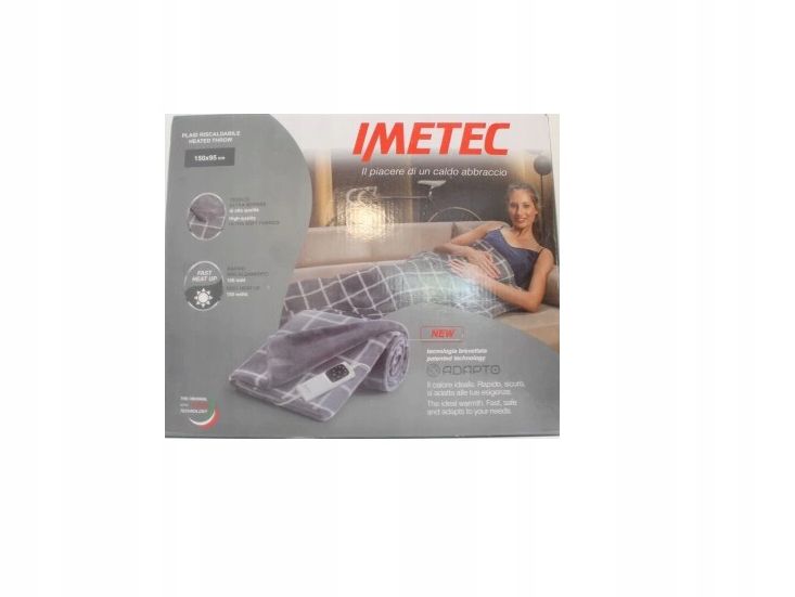 

Imetec Adapto Velvet Square, koc elektryczny150x95