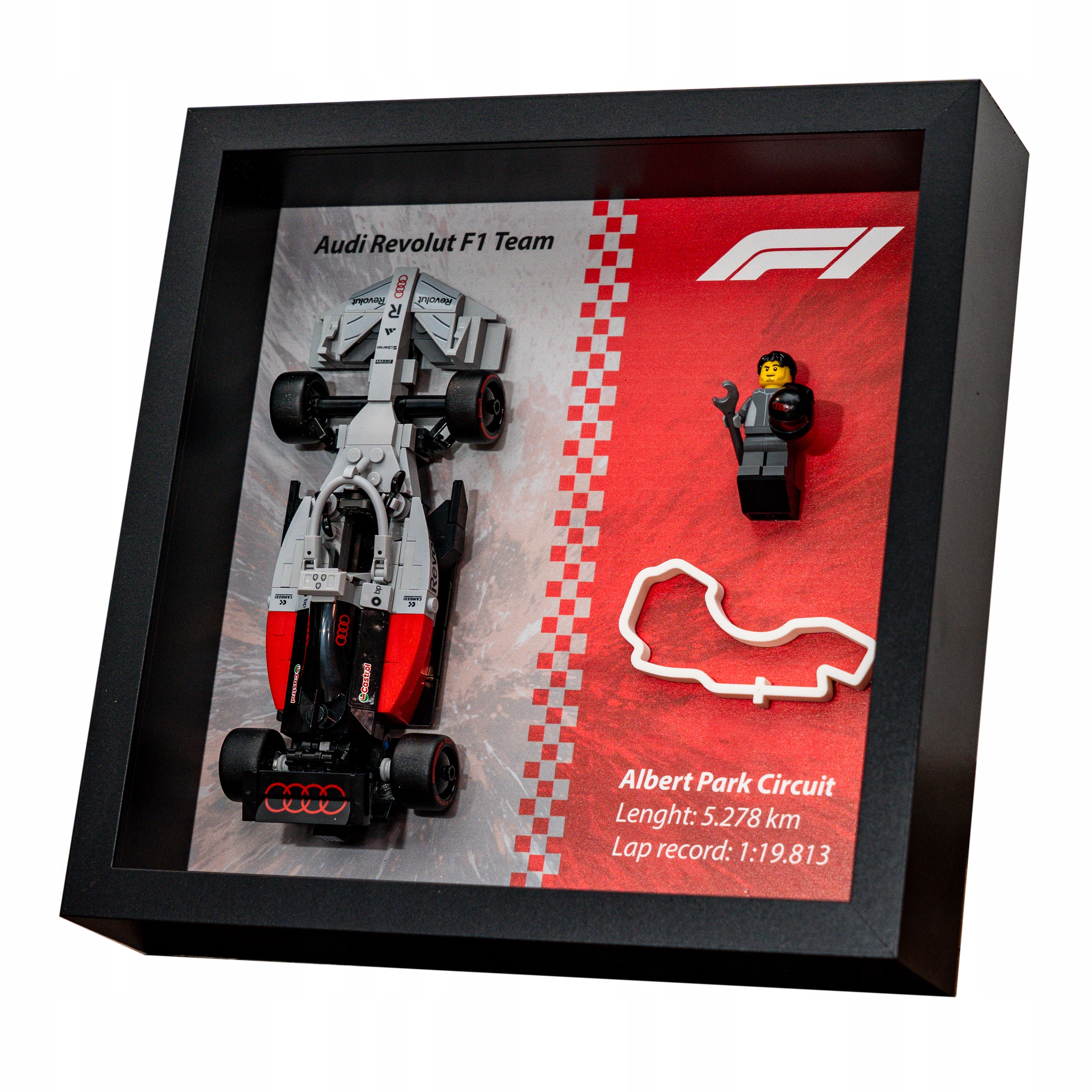 Ramka do Lego 77259 f1 Speed Champions Bolid Audi Revolut F1 Team R26