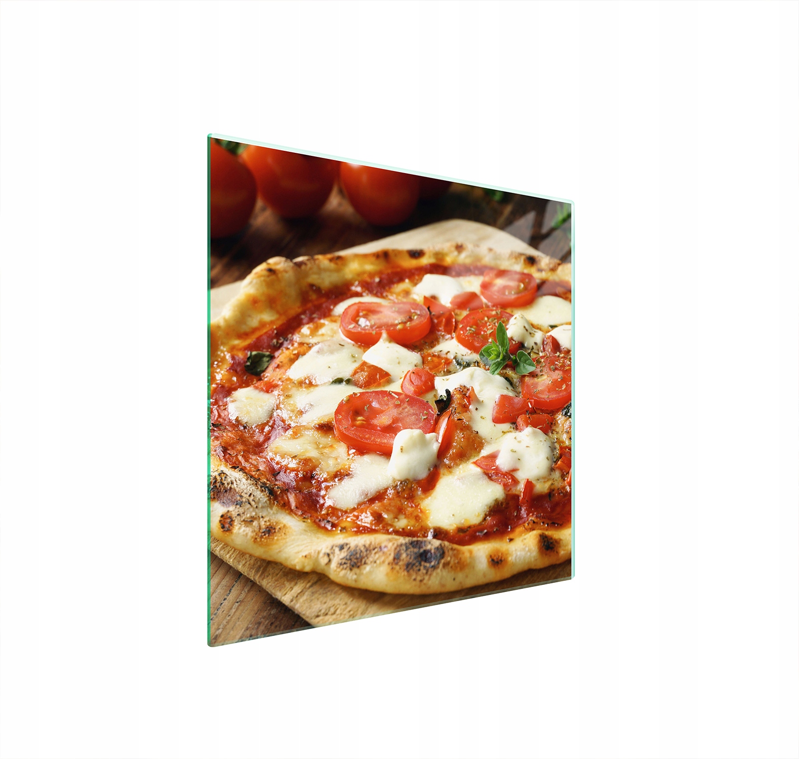 Skleněná Ochranná Deska Na Sporák 50x52 Pizza Tvrzené Sklo