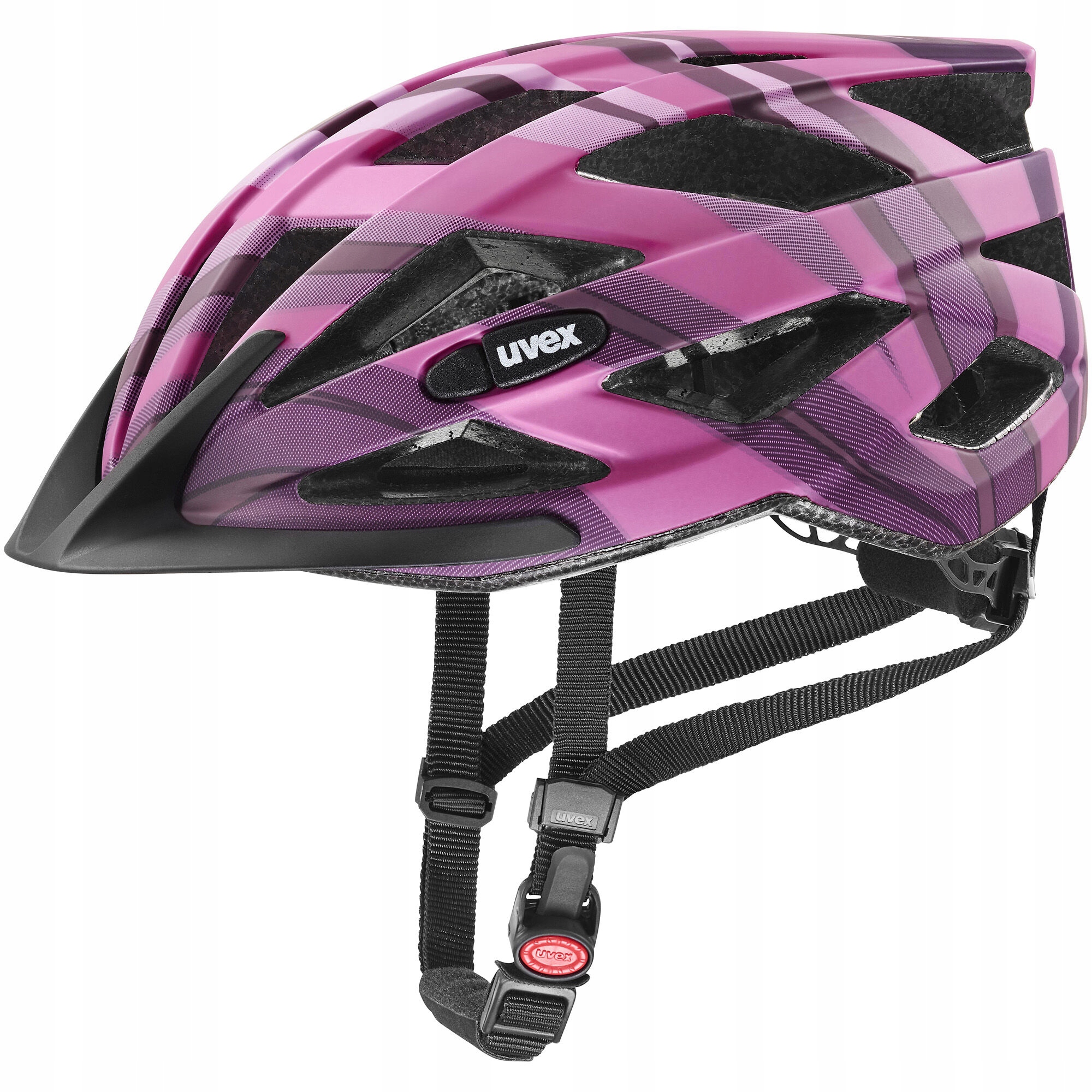 Kask rowerowy Uvex Air Wing CC r. 56-60 różowo czarny