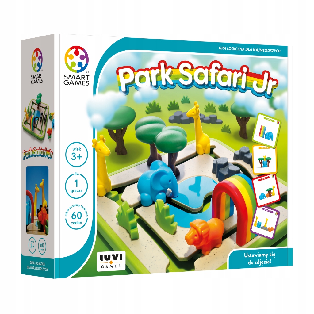 Safari Park Junior (pl) Gra Logiczna Planszowa Smart Games