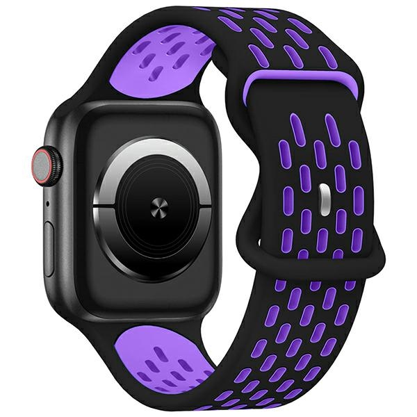 Beline pasek Apple Watch New SportSilicone 38/40/41mm czarno-fioletowy bla