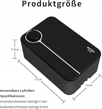 Levně Boxtech Vzduchová pumpa do akvária černá