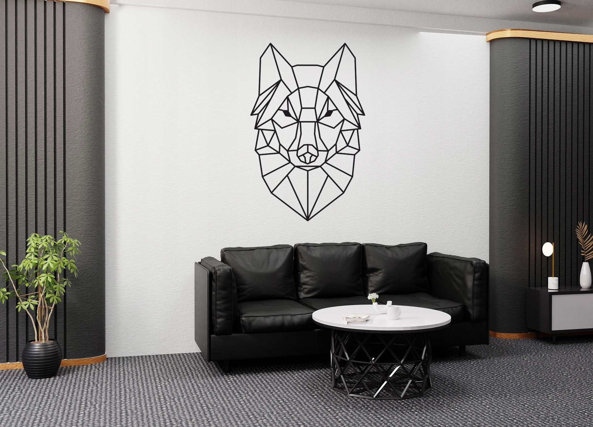 Obraz AŻUROWY Obrazy do salonu dekoracje scienne tryptyk Panele 3D 92cm Marka LuxBud