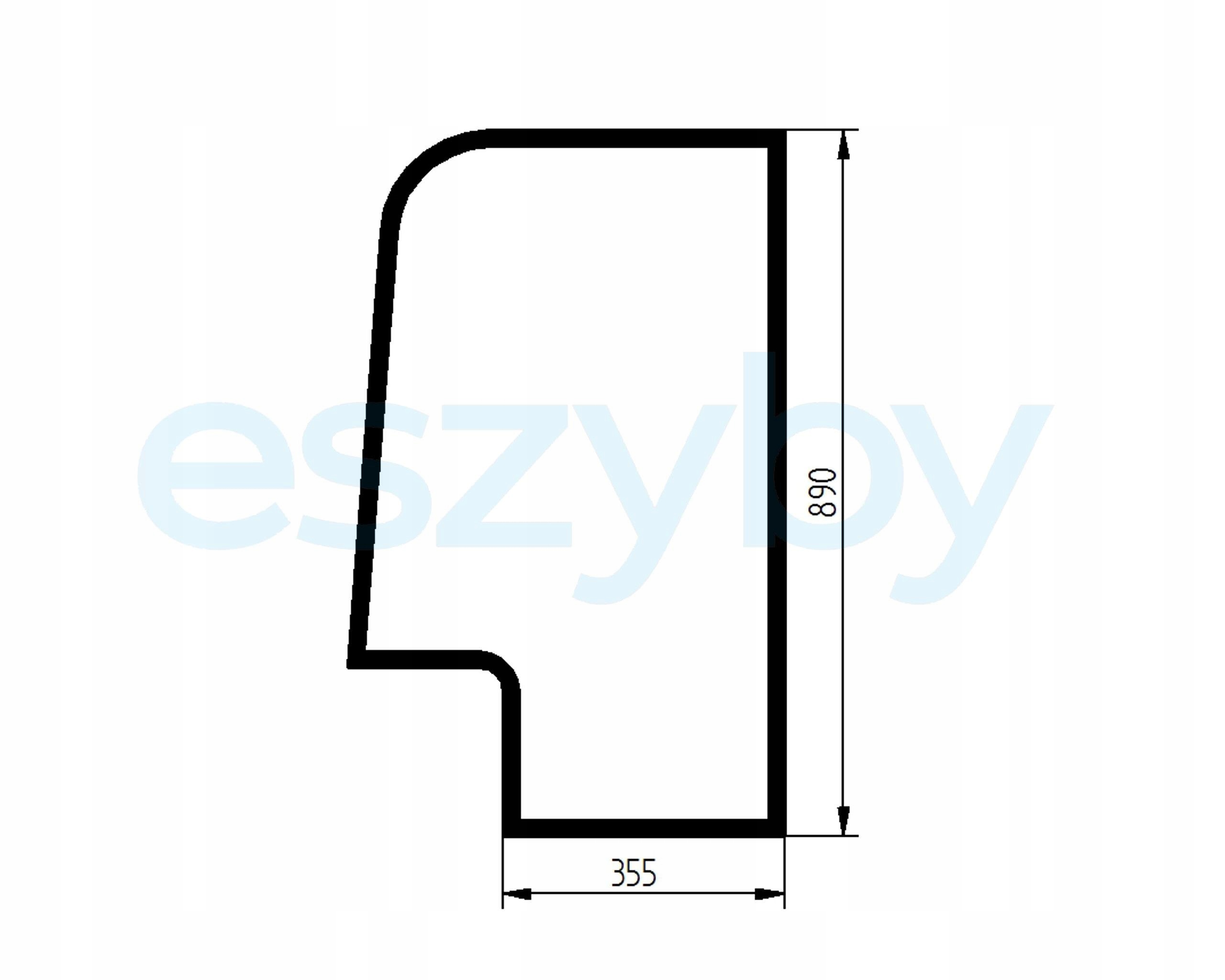 sklo minibagr Cat dveře levé horní 146-6352